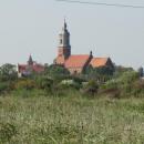 Kościół par. pw. św. Floriana, XIVXV, XX Żnin, - widok z kolejki wąskotorowej (31)